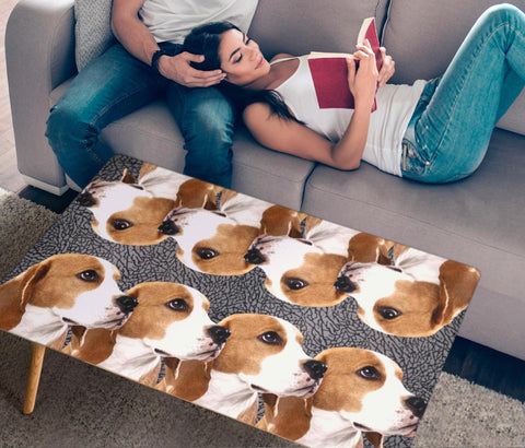 Beagle Dog 3D Print Rectangular Coffee Table