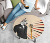 Amazing Great Dane Dog Print Circular Coffee Table
