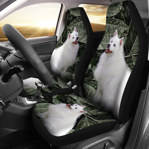 American Eskimo Print Car Seat Covers- Free Shipping