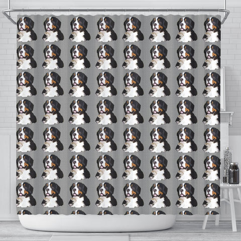 Greater Swiss Mountain Dog Pattern Print Shower Curtains-Free Shipping