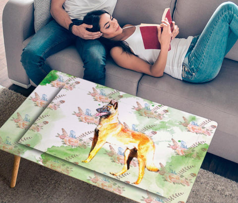Belgian Malinois Dog Print Rectangular Coffee Table