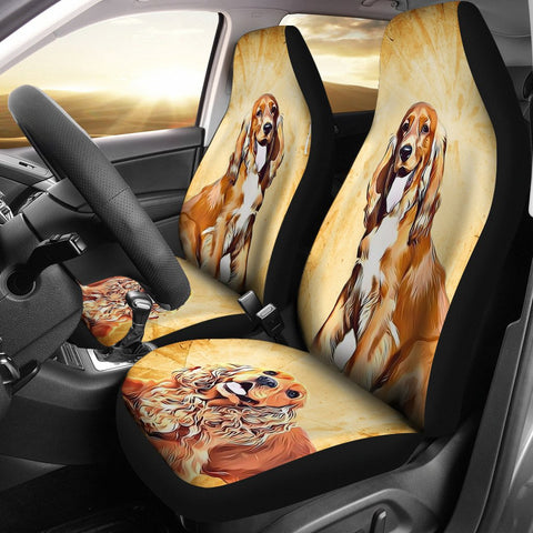 Cute Cocker Spaniel Dog Print Car Seat Covers- Free Shipping