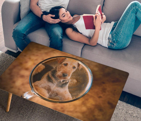 Airedale Terrier Print Rectangular Coffee Table