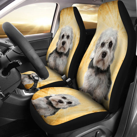 Dandie Dinmont Terrier Dog Print Car Seat Covers- Free Shipping