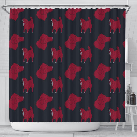Nova Scotia Duck Tolling Retriever Print Shower Curtain-Free Shipping