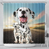 Lovely Dalmatian Print Shower Curtains-Free Shipping