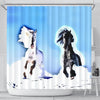 Andalusian horse Print Shower Curtain-Free Shipping