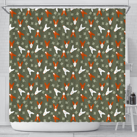 Ibizan Hound Dog Faces Print Shower Curtains-Free Shipping