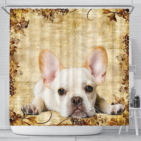 Amazing French Bulldog Print Shower Curtains-Free Shipping
