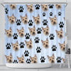 Cairn Terrier Print Shower Curtain-Free Shipping