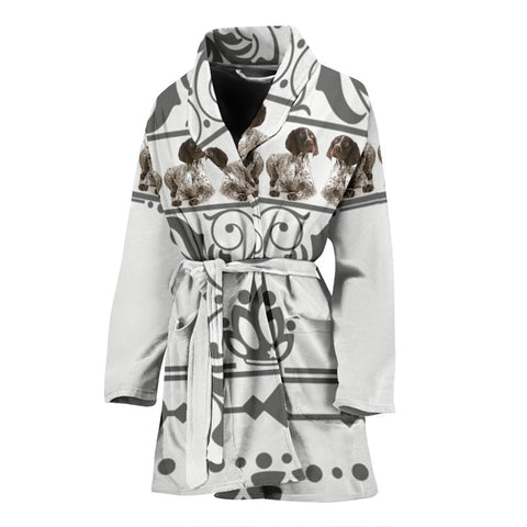 English Springer Spaniel Dog Print Women's Bath Robe-Free Shipping