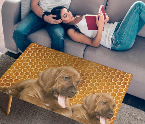 Bloodhound Print Rectangular Coffee Table