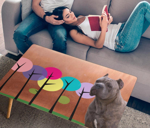 Cane Corso Print Rectangular Coffee Table
