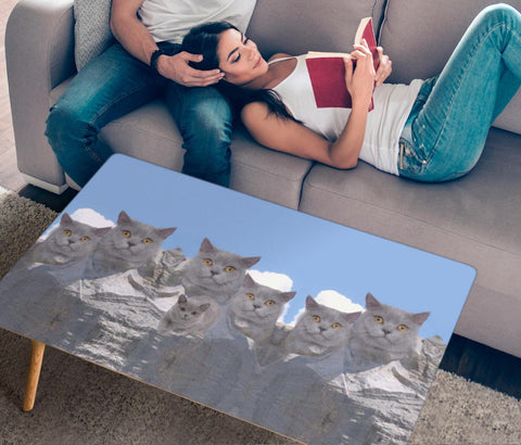 British Shorthair Cat Print Rectangular Coffee Table