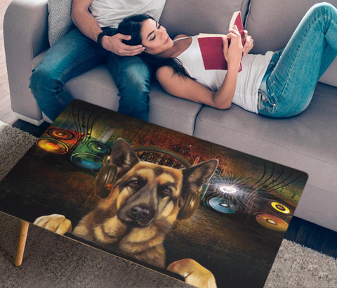 Amazing German Shepherd Dog Print Rectangular Coffee Table
