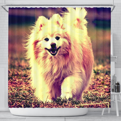 Cute Pomeranian Dog Art Print Shower Curtains-Free Shipping