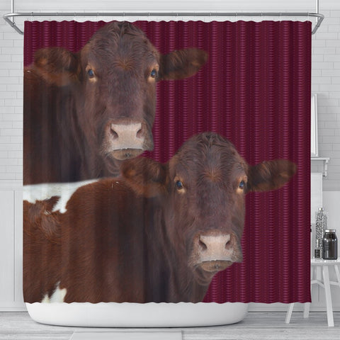 Pinzgauer cattle (Cow) Print Shower Curtain-Free Shipping