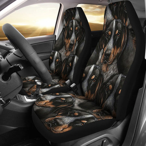 Bluetick Coonhound Dog In Lots Print Car Seat Covers-Free Shipping