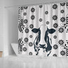 Cow Print Shower Curtain-Free Shipping