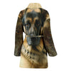 New German Shepherd Print Women's Bath Robe-Free Shipping