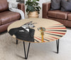 Amazing Great Dane Dog Print Circular Coffee Table