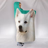 American Eskimo Dog Print Hooded Blanket