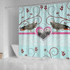African grey parrot Print Shower Curtain-Free Shipping