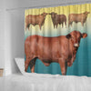Santa Gertrudis cattle (Cow) Print Shower Curtain-Free Shipping