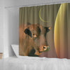 Senepol Cattle (Cow) Print Shower Curtain-Free Shipping