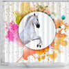 Lipizzan Horse Print Shower Curtain-Free Shipping