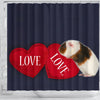 Teddy guinea pig Print Shower Curtain-Free Shipping