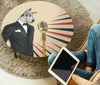Amazing Great Dane Dog Print Circular Coffee Table