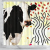 Holstein Friesian cattle (Cow) Print Shower Curtain-Free Shipping