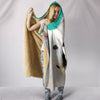 American Eskimo Dog Print Hooded Blanket