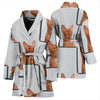LaPerm Cat Print Women's Bath Robe-Free Shipping