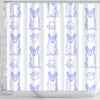Pembroke Welsh Corgi Dog Print Shower Curtain-Free Shipping