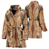 German Shepherd Dog Print Women's Bath Robe-Free Shipping