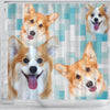 Pembroke Welsh Corgi Print Shower Curtains-Free Shipping