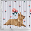 Australian Terrier Print Shower Curtain-Free Shipping