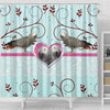 African grey parrot Print Shower Curtain-Free Shipping