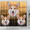 Pembroke Welsh Corgi Print Shower Curtains-Free Shipping