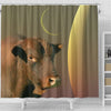 Senepol Cattle (Cow) Print Shower Curtain-Free Shipping