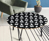 American Eskimo Dog Pattern Print Circular Coffee Table