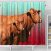 Beefmaster Cattle (Cow) Print Shower Curtain-Free Shipping