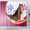Kiger Mustang Horse Print Shower Curtain-Free Shipping