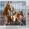 Amazing American Paint Horse Print Shower Curtains-Free Shipping