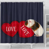 Teddy guinea pig Print Shower Curtain-Free Shipping
