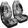 German Shepherd B/W Print Car Seat Covers-Free Shipping