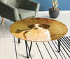 Brittany Dog Print Circular Coffee Table-Limited Edition