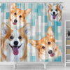Pembroke Welsh Corgi Print Shower Curtains-Free Shipping